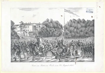 Scene i Prater (i Wien) 23. august 1848