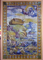 Noahs ark etter syndfloden (keramikk)