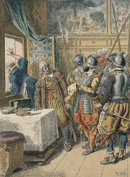 Arrestasjonen av Pierre Broussel (1575–1654) i 1648 under ordre fra Anne av Østerrike, noe som førte til lettelse for folket (barrikadedagene) og Fronde