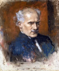 Arturo Toscanini (pastell av A. Rietti) Milano La Scala teatermuseum