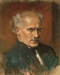 Portrett av Arturo Toscanini (olje på lerret)