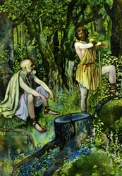 Timon av Athen, skuespill av William Shakespeare, ca. 1880 (trykk)