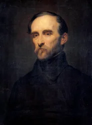 Portrett av Eugene Cavaignac (1802-1857) Generalguvernør i Algerie Maleri av Ary Scheffer (1795-1858) 1800-tallet. Dim. 0,76x0,56 m.