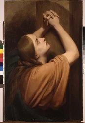 Den hellige Maria Magdalena ved foten av korset