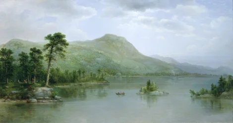 Black Mountain fra Harbour Islands, Lake George, New York, 1875
