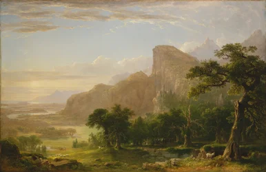 Landskapsscene fra Thanatopsis, 1850.
