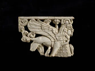 Sphinx Fragment fra Fort Shalmaneser, Nimrud, Assyrian, 8. århundre f.Kr.