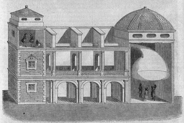 Akustisk kornett oppfunnet av Athanase Kircher (eller Athanasius Kircheri) (1601-1680).