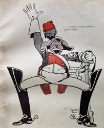 Politibetjent i full uniform, fra Pinocchios eventyr av Carlo Collodi, Italia