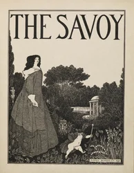 Omslagsdesign for nr. 1 av "The Savoy" fra en bok med femti tegninger