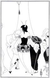 Illustrasjon til Masken til den røde død av Edgar Allan Poe, 1895