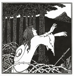 Tannhausers tilbakekomst til Venusberg, fra «Historien om Venus og Tannhauser», 1895