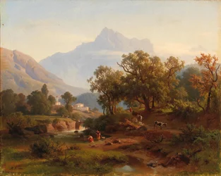 Region i Sør-Tirol – Landskap i morgenlys