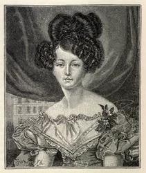 Augusta av Sachsen-Weimar-Eisenach som prinsesse av Preussen, 1829.
