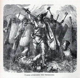 Narses overvinner østgoterne, 1882