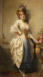 En ung skjønnhet, 1884