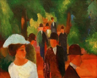Promenade (med hvit jente i halv lengde)