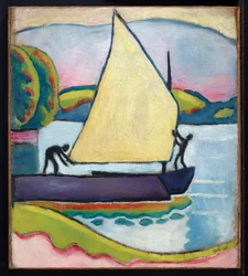 Seilbåt om morgenen, 1910