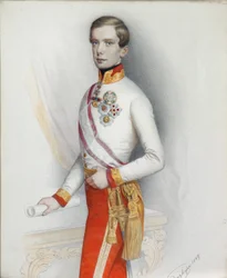 Portrett av keiser Franz Joseph I av Østerrike, 1849.