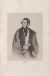 Portrett av komponisten og dirigenten Gottfried von Preyer 1807-1901, 1845.