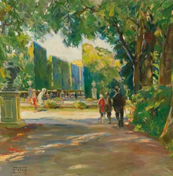 I parken til Schönbrunn-palasset