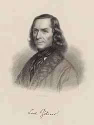 Portrett av komponisten Carl Friedrich Zöllner 1800-1860, ca. 1850.