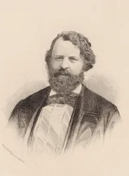 Portrett av fiolinisten og komponisten Joseph Joachim 1831-1907.