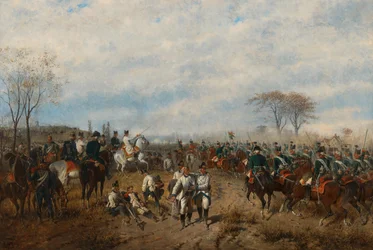 August von Maly erkehertug Karl i slaget ved Aldenhoven