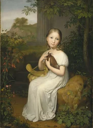Portrett av grevinne Louise Bose som barn