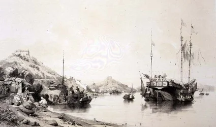 The Coast of Macao at High Tide, plate 12 fra 