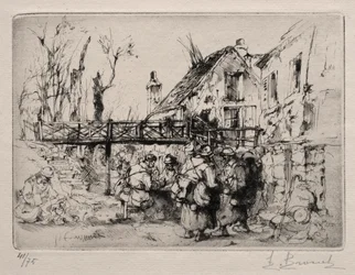 Stoppet ved landsbyen