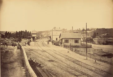 Planovergang og stasjon i L#39;Arbresle