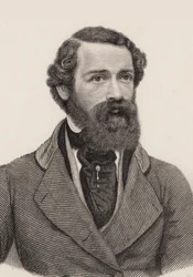 Portrett av komponisten Joseph Netzer 1808-1864, ca. 1850.