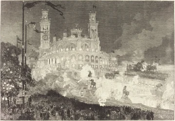14. juli. Belysning av Palais du Trocadéro