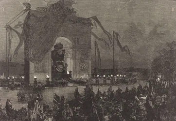 Begravelse av Victor Hugo. Vaken, 1885.