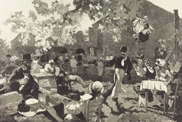 Tiurens kabaret i Meudon-skogen, 1888.