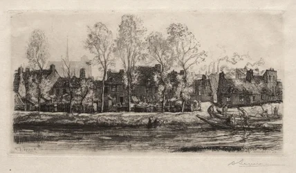 Amiens, bredden av Somme, 1907.