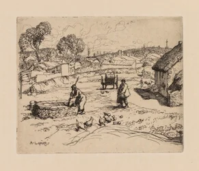 Auguste Lepère: La Masure (Vendèe)