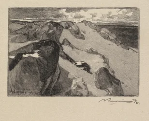 Fontainebleau-skogen: Arbonne, Le Gros Sablon The Forest of Fontainebleau..., 1890.