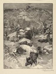 Fontainebleau-skogen: Cuvier-Châtillon-klippen Fontainebleau-skogen: Roche Cuvier-Châtillon, 18