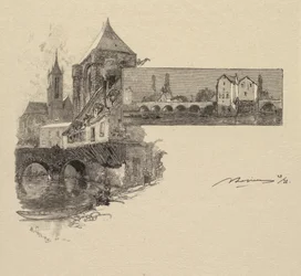 Fontainebleau-skogen: Moret, Wood-Mill La Forêt de Fontainebleau..., 1890.