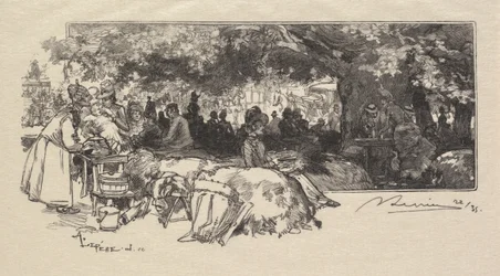 Fontainebleau-skogen: Mother Pichards kantine La Forêt de Fontainebleau..., 1890.