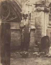 Geoffroy-Dechaumes engel på østgavlen i Sainte-Chapelle, 1851–1853 (foto)