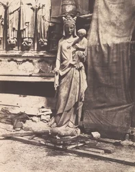 [Skulptur av jomfru og barn, Notre Dame, Paris], 1853-1854.