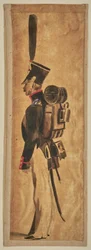 Studie einer Militäruniform: Infanterie