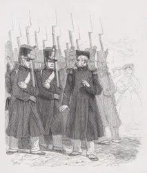 Den gamle korporalen fra The Complete Works of Béranger, 1836.