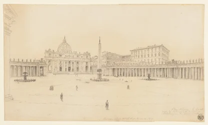Utsikt over Petersplassen, Roma