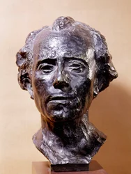 Byste av Gustav Mahler (1860-1911), komponist. Skulptur av Auguste Rodin (1840-1917), 19. århundre, Paris, Musée Rodin