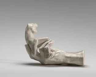 Rodins hånd med en kvinneskikkelse, 1917.