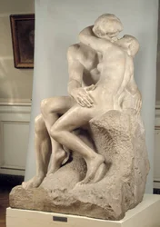 Kysset. Marmorskulptur (1840-1917)